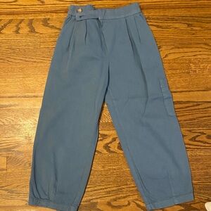Zara Blue Elastic Waist Shorts